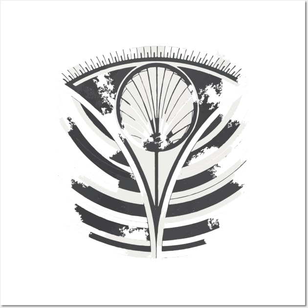 Abstract Art Black and White Dandelion Wall Art by get2create